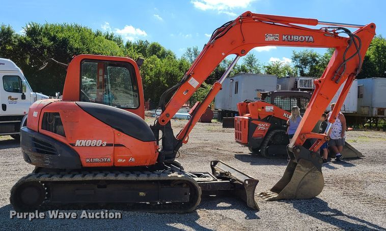 image for item GO9304 2008 Kubota KX080-3  mini excavator