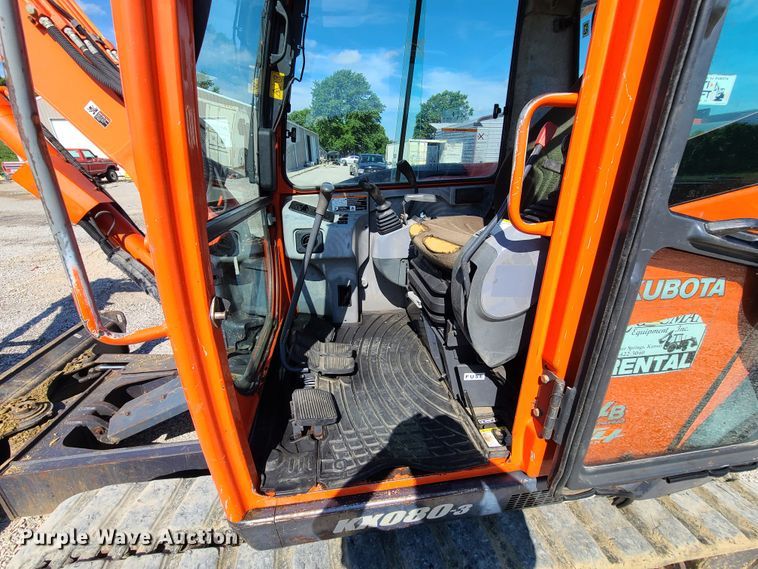 image for item GO9304 2008 Kubota KX080-3  mini excavator