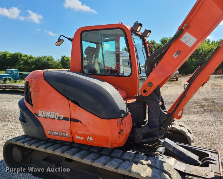 image for item GO9304 2008 Kubota KX080-3  mini excavator