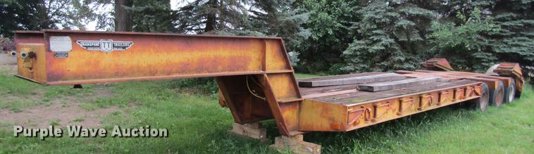 image for item GQ9039 1978 TSP CR35TXE lowboy equipment trailer