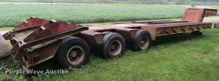 image for item GQ9039 1978 TSP CR35TXE lowboy equipment trailer