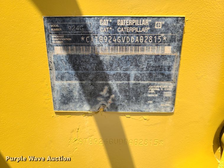 image for item GX9279 2006 Caterpillar 924G  wheel loader