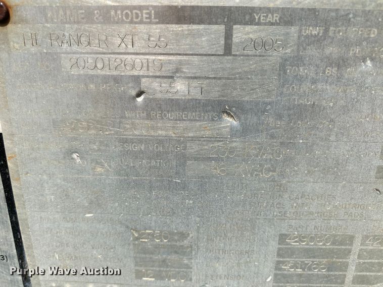 image for item HG9117 2005 GMC C7500  bucket truck