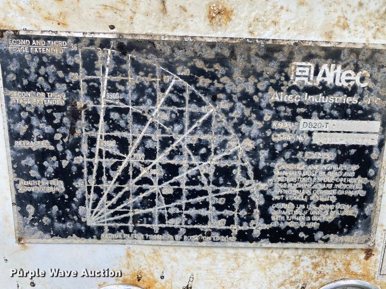 image for item HG9118 1991 International 4900  digger derrick truck