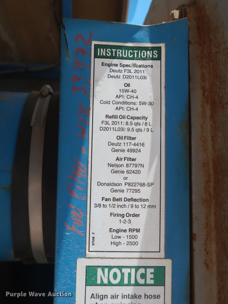 image for item HT9608 2008 Genie S-40  boom lift