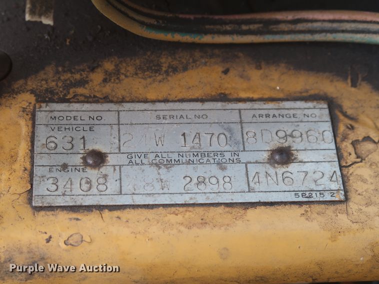 image for item HT9631 1977 Caterpillar 631D  water wagon