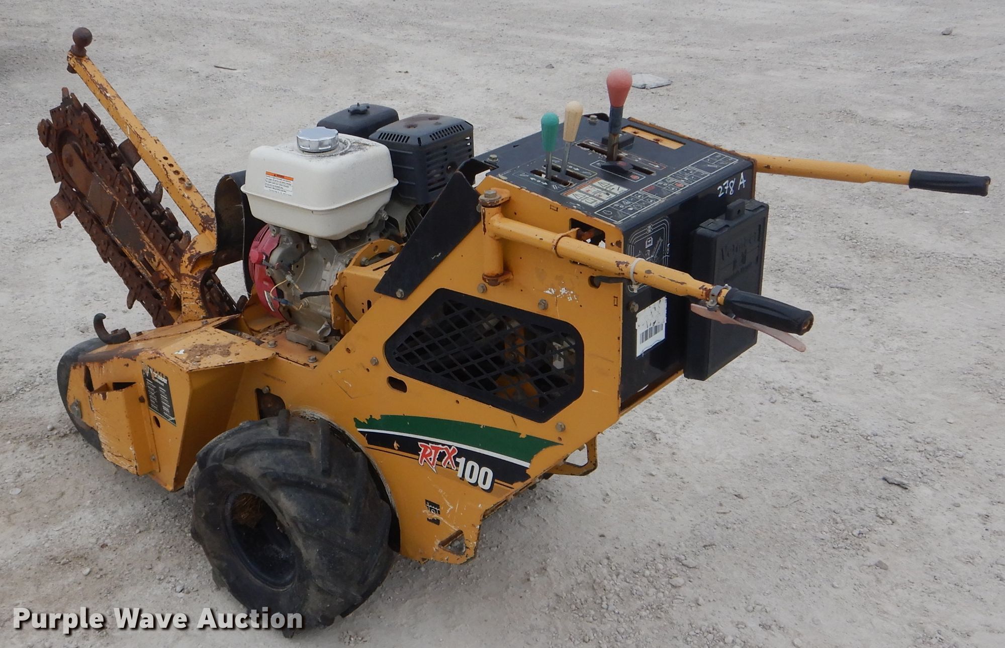 2012 Vermeer RTX100 trencher in Clinton, IL | Item HM9506 sold | Purple ...