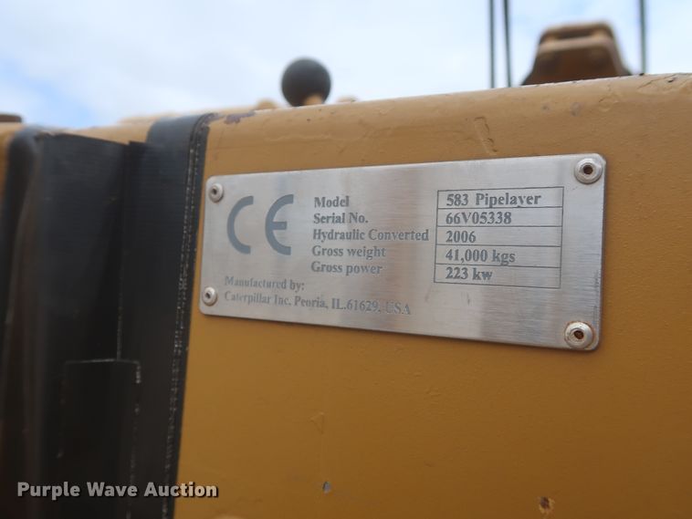 image for item DG7168 1981 Caterpillar D8K  pipelayer