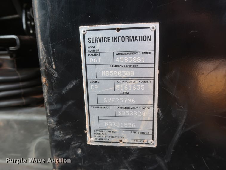 image for item DG7174 2018 Caterpillar D6T XW  dozer