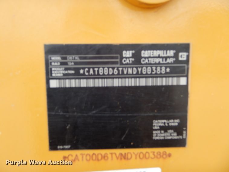 image for item DG7175 2018 Caterpillar D6T XL  dozer