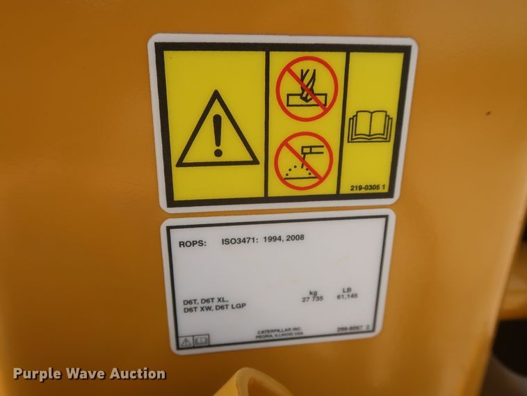 image for item DG7176 2018 Caterpillar D6T XW  dozer