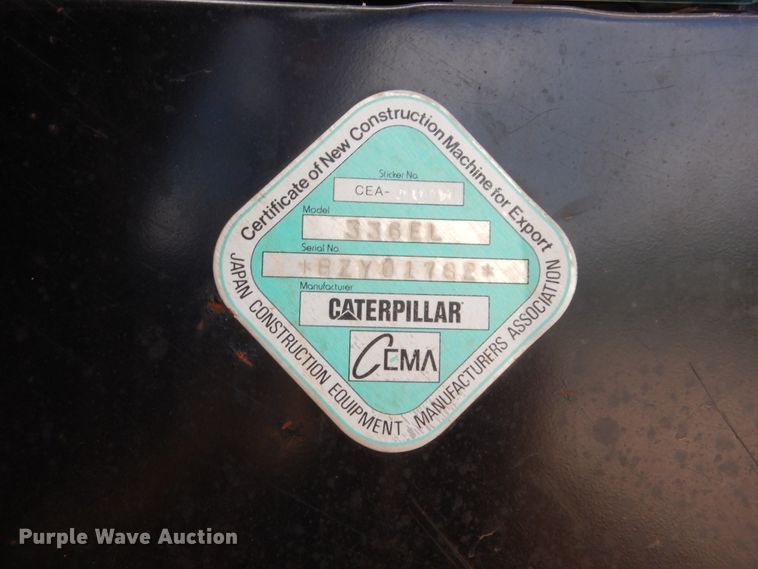 image for item DG7177 2012 Caterpillar 336EL  excavator