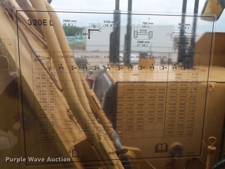 image for item DG7182 2013 Caterpillar 320EL  excavator