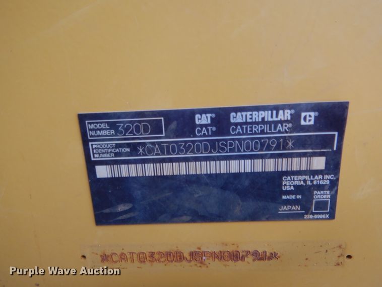 image for item DG7183 2011 Caterpillar 320DL  excavator