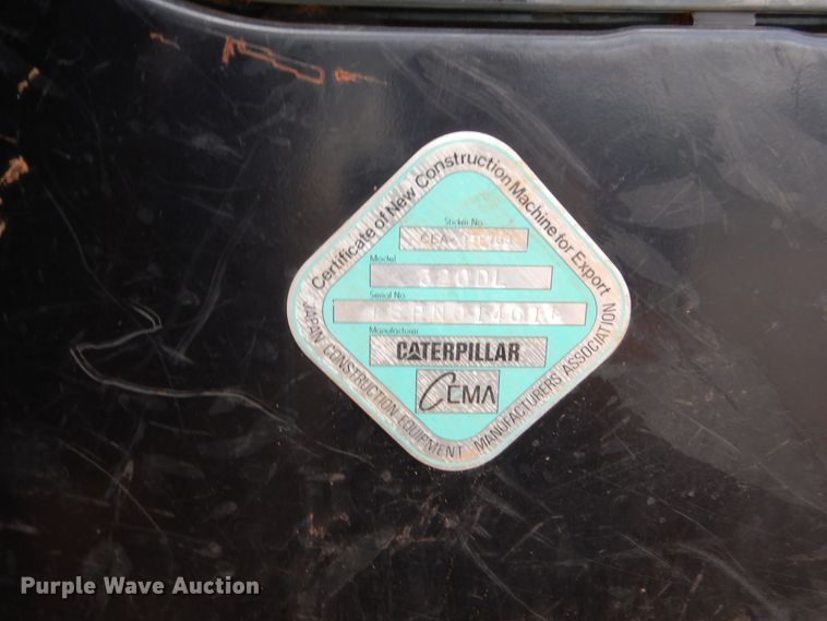 image for item DG7184 2012 Caterpillar 320DL  excavator