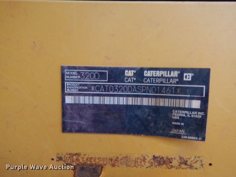 image for item DG7184 2012 Caterpillar 320DL  excavator