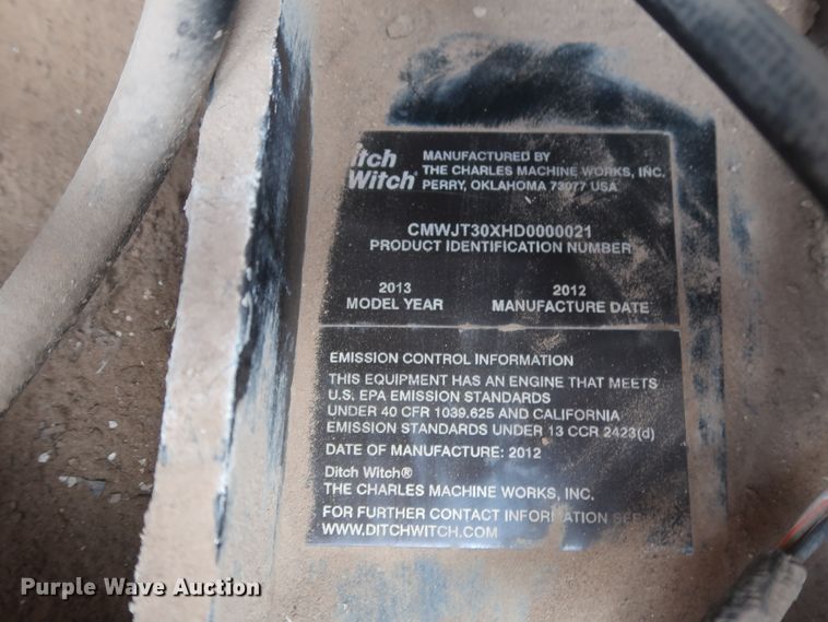 image for item DG7192 2012 Ditch Witch JT30  directional boring unit