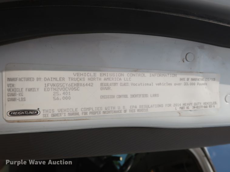 image for item DG7195 2014 Freightliner 108SD  box truck with Ditch Witch mud mixing system