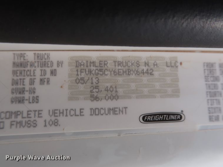 image for item DG7195 2014 Freightliner 108SD  box truck with Ditch Witch mud mixing system