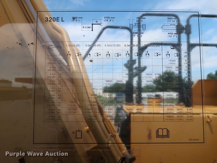 image for item DG7234 2013 Caterpillar 320EL  excavator