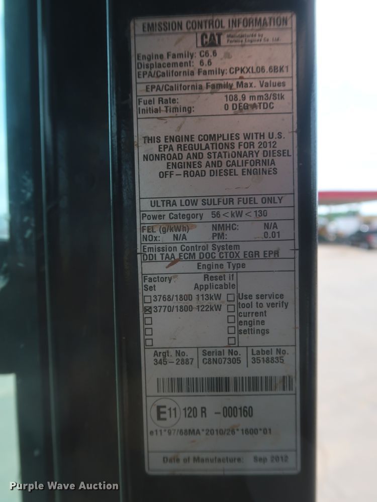 image for item DG7234 2013 Caterpillar 320EL  excavator