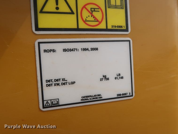 image for item DG7236 2014 Caterpillar D6T XL  dozer