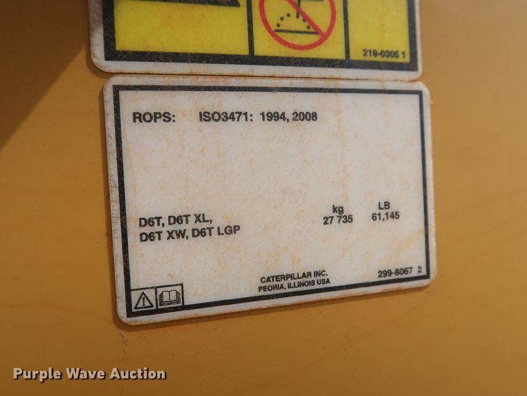 image for item DG7237 2013 Caterpillar D6T XL  dozer