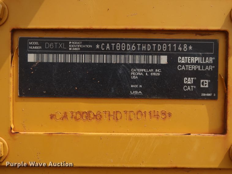 image for item DG7237 2013 Caterpillar D6T XL  dozer