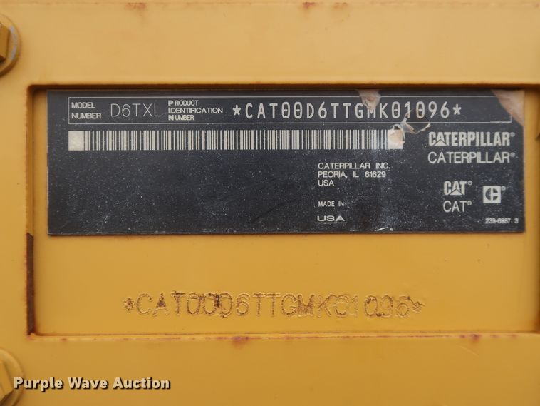 image for item DG7238 2012 Caterpillar D6T XL  dozer