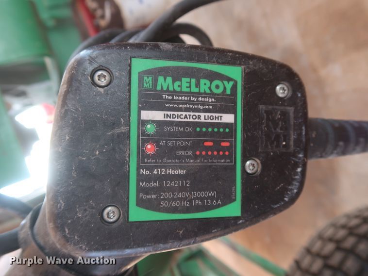 image for item DG7248 McElroy 412 poly pipe fusion machine