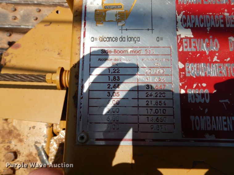 image for item DH0943 1979 Caterpillar D8K  pipelayer