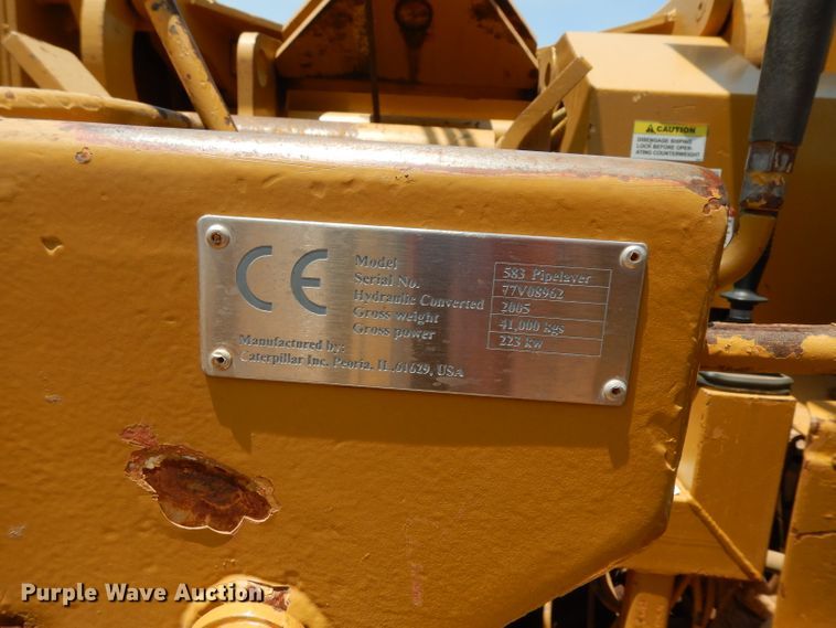 image for item DH0946 1977 Caterpillar D8K  pipelayer