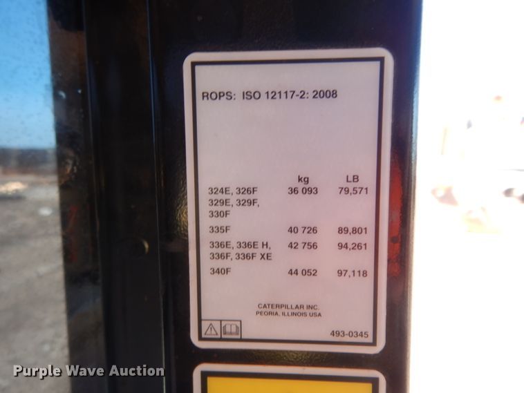 image for item DH0949 2018 Caterpillar 330FL  excavator