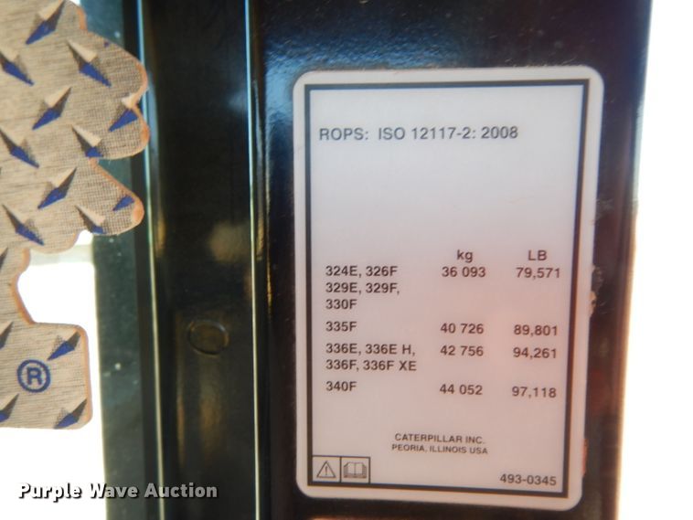 image for item DH0950 2018 Caterpillar 330FL  excavator