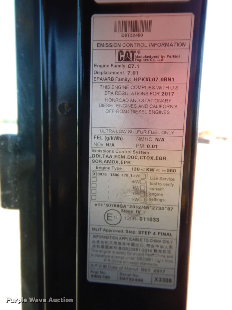 image for item DH0950 2018 Caterpillar 330FL  excavator