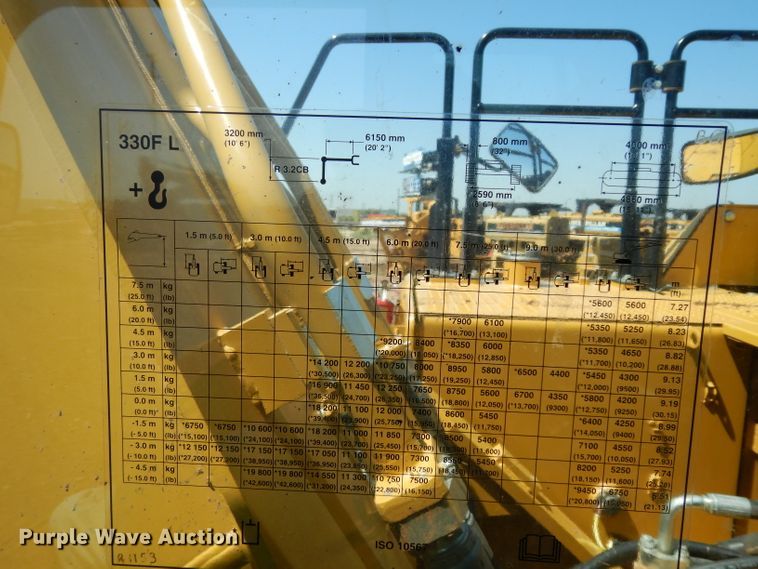 image for item DH0951 2018 Caterpillar 330FL  excavator