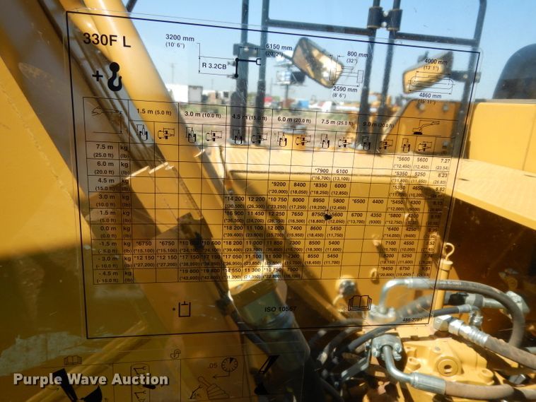 image for item DH0952 2018 Caterpillar 330FL  excavator