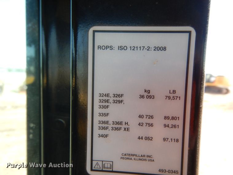 image for item DH0952 2018 Caterpillar 330FL  excavator