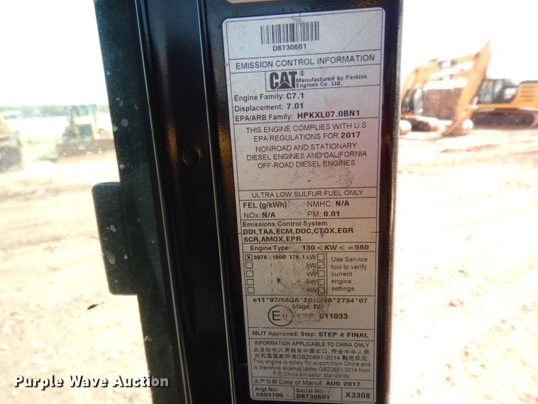 image for item DH0952 2018 Caterpillar 330FL  excavator