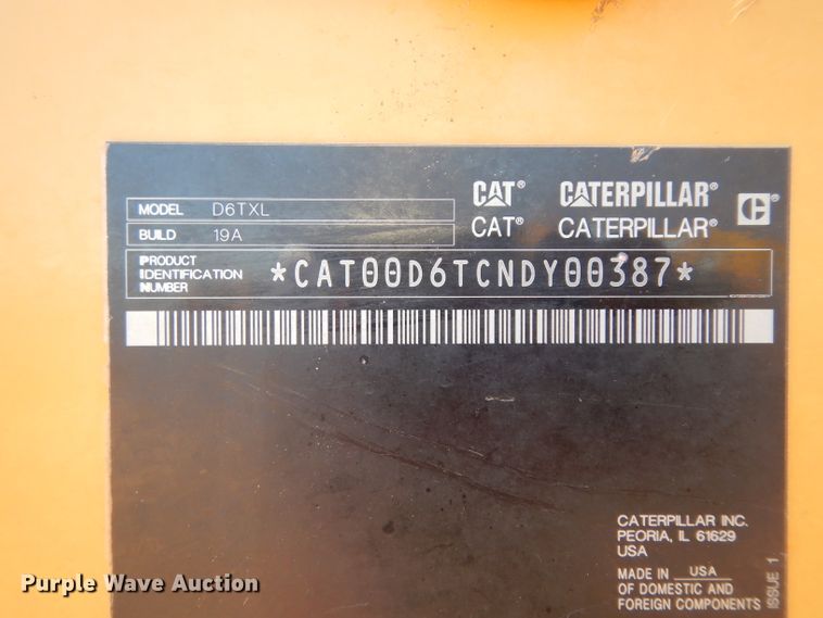 image for item DH0953 2018 Caterpillar D6T XL  dozer