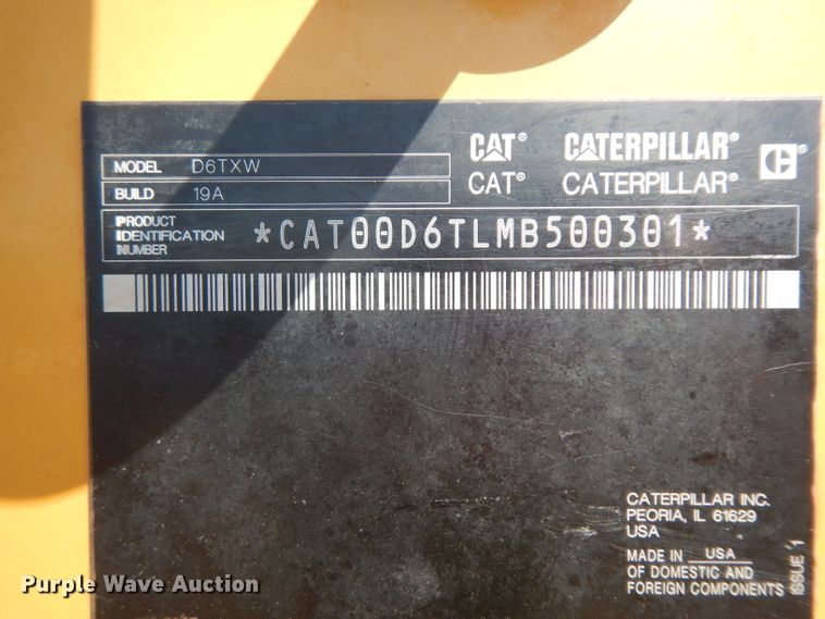 image for item DH0954 2018 Caterpillar D6T XW  dozer