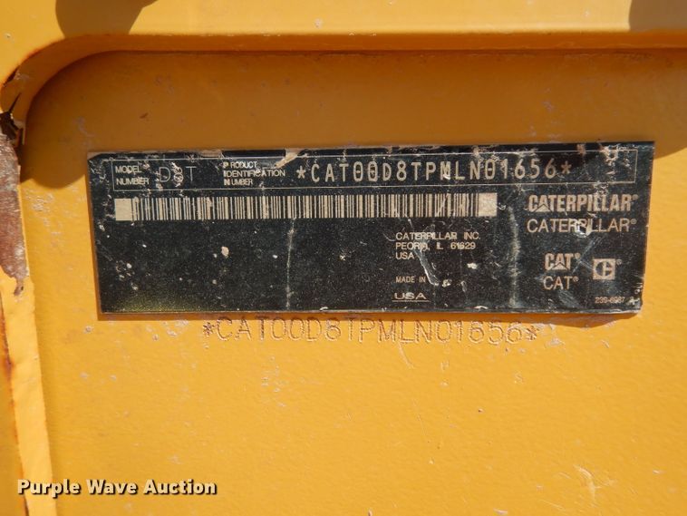 image for item DH0962 2012 Caterpillar D8T  dozer