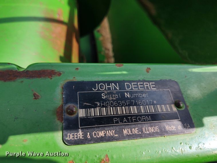 image for item DE7046 2006 John Deere 635F Hydraflex flex head