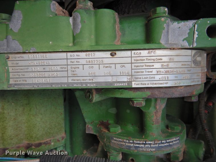 image for item DI0200 1991 John Deere 8960  4WD tractor