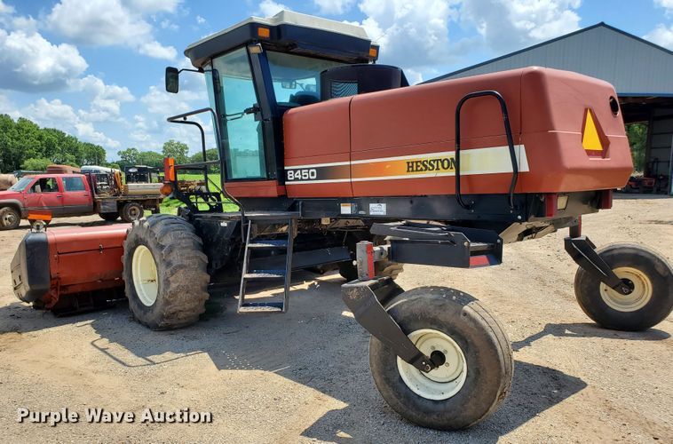 image for item DJ3163 2002 Hesston 8450  windrower
