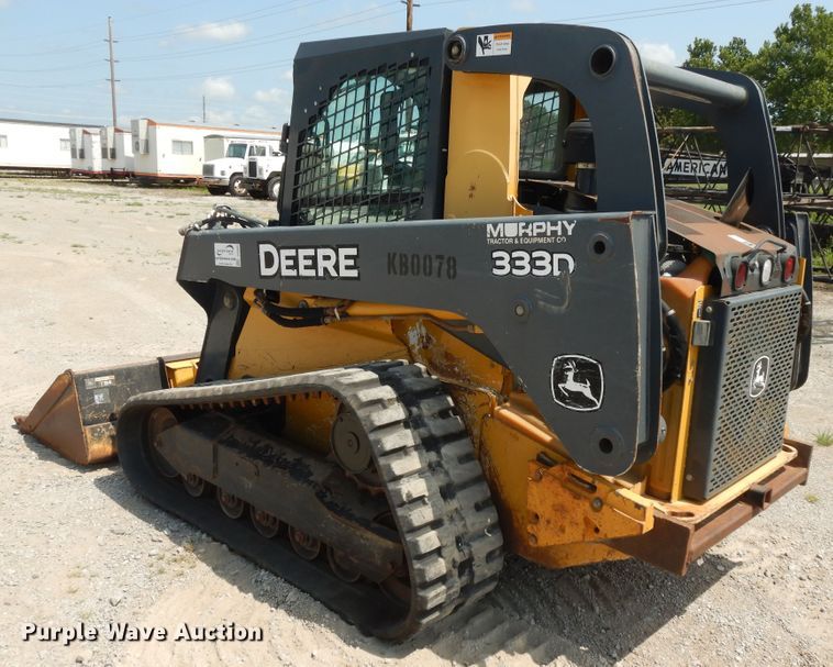 image for item DJ3485 2010 John Deere 333D  tracked skid steer loader