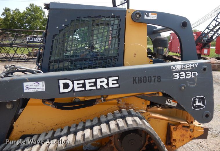 image for item DJ3485 2010 John Deere 333D  tracked skid steer loader