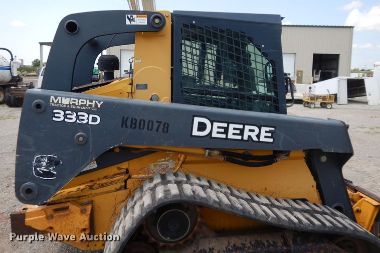 image for item DJ3485 2010 John Deere 333D  tracked skid steer loader