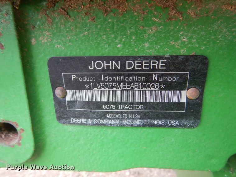 image for item FK9384 2014 John Deere 5075M  tractor