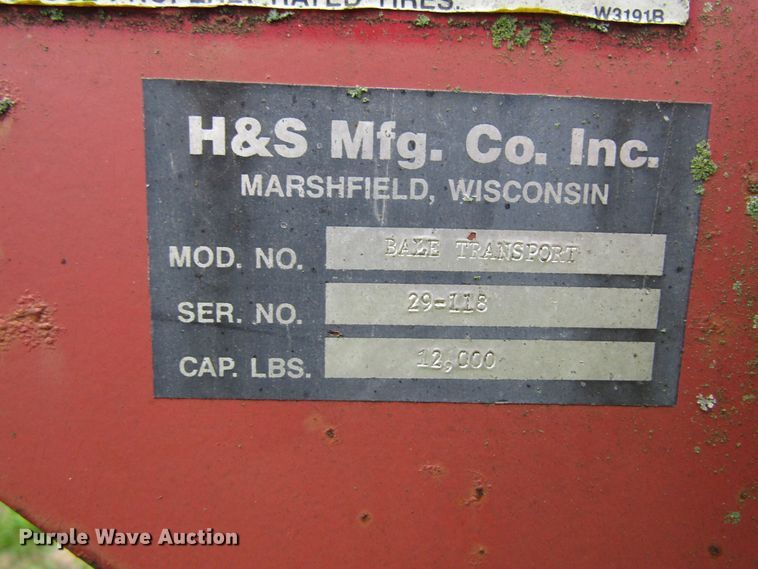 image for item GQ9045 H&S hay bale transporter